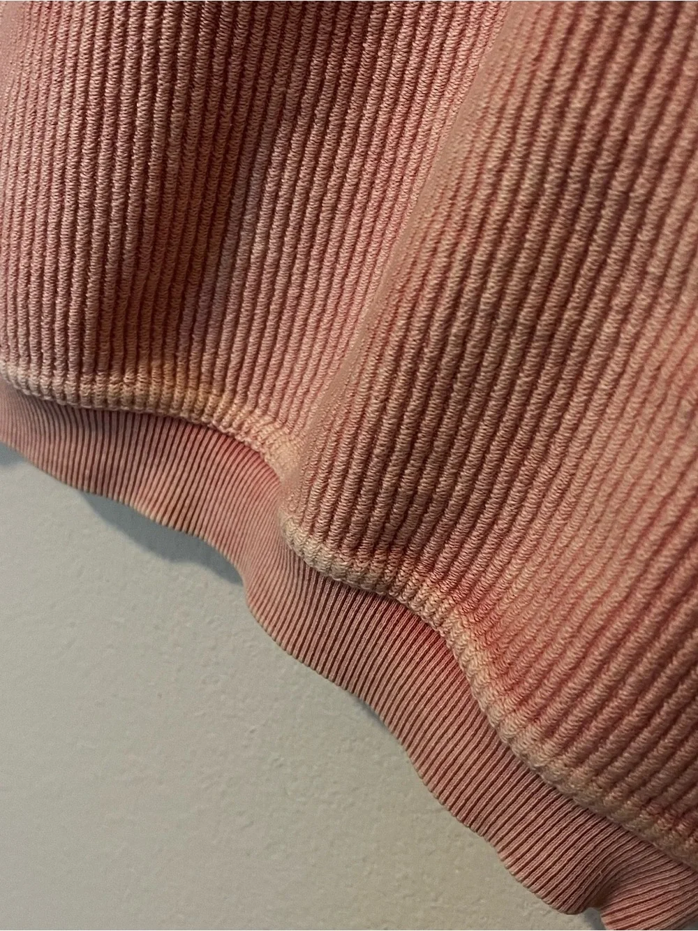 Nantucket Crewneck Pullover Sweatshirt Vintage Stonewashed Cotton Pink Ribbed Sm